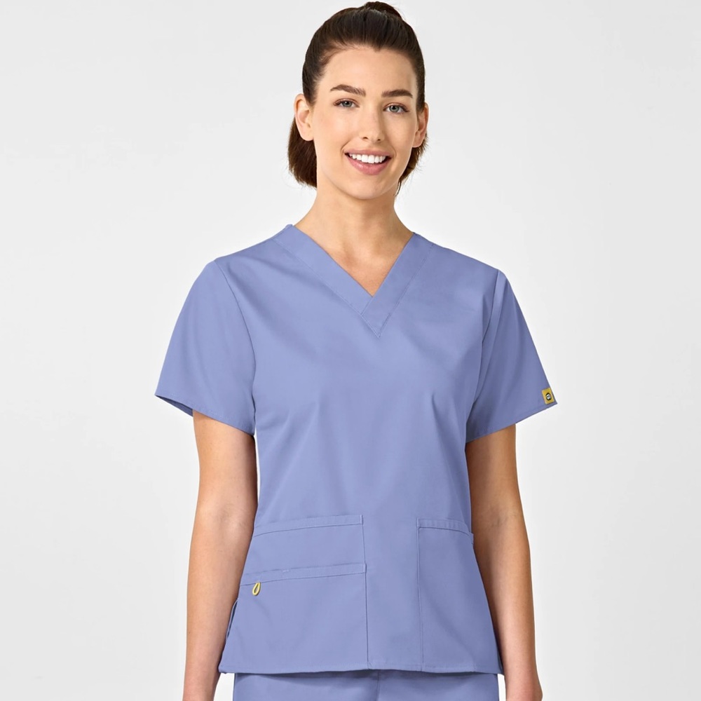 Blue Wink Scrub Top